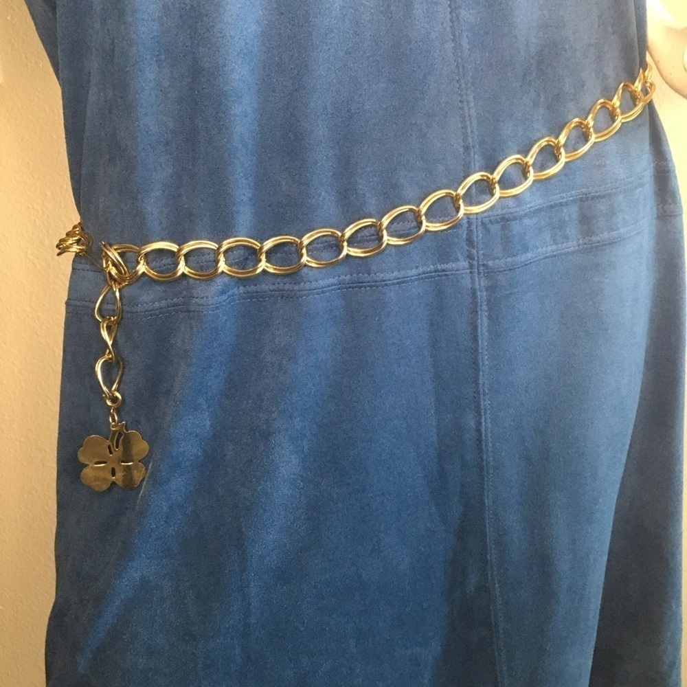 FOUR LEAF CLOVER FASHION JEWELRY WASIT BELT